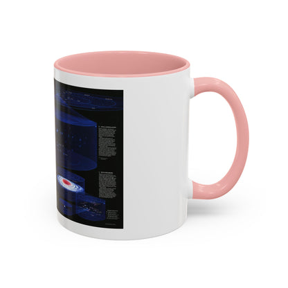 Space - The Universe - Through Time and Space (1983) (Map) Accent Coffee Mug