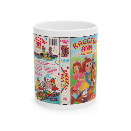RAGGEDY ANN AND FRIENDS (VHS COVER) - White Coffee Mug