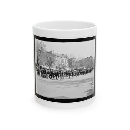 A Large Post In The Great Parade (U.S. Civil War) White Coffee Mug