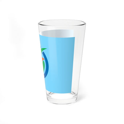 Flag of Shika Ishikawa (Japan) Pint Glass 16oz
