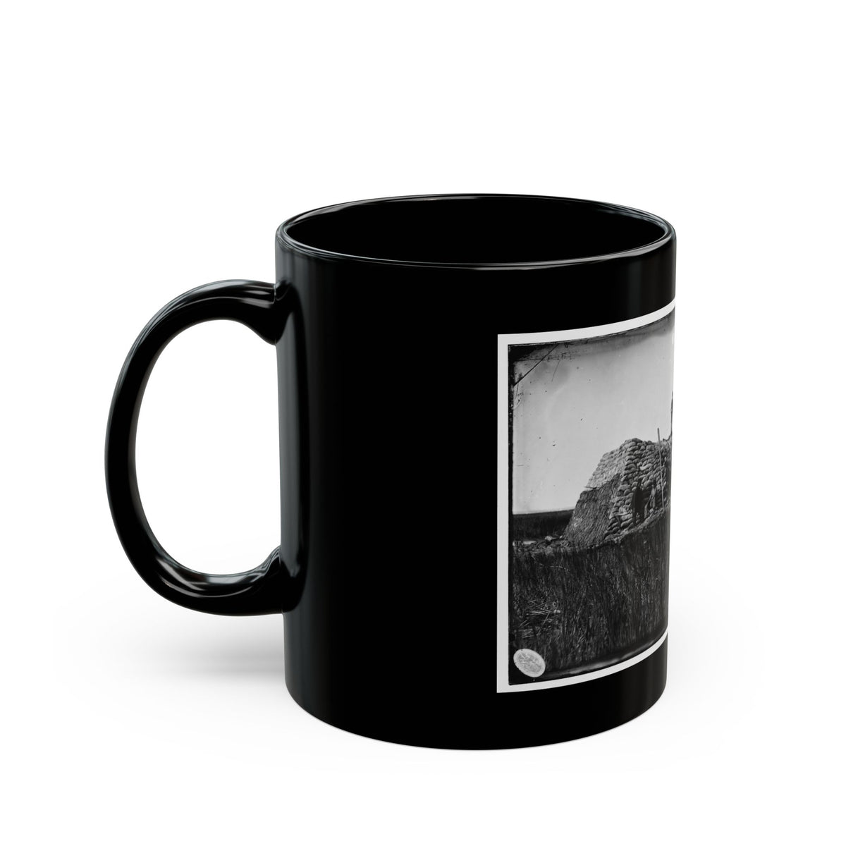 Morris Island (Vicinity), South Carolina. The  Marsh Battery  Or  Swamp Angel  After The Explosion, August 22, 1863 001 (U.S. Civil War) Black Coffee Mug
