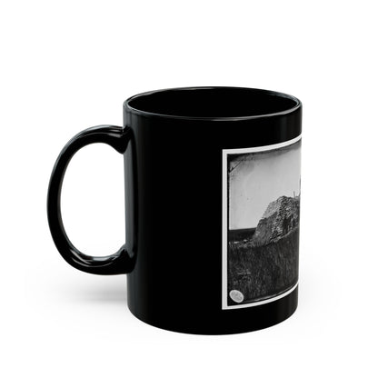 Morris Island (Vicinity), South Carolina. The  Marsh Battery  Or  Swamp Angel  After The Explosion, August 22, 1863 001 (U.S. Civil War) Black Coffee Mug