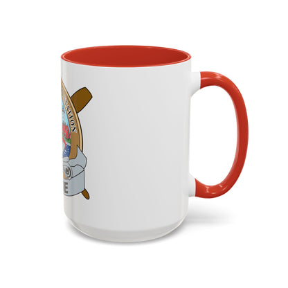 USCG Station Erie (U.S. Coast Guard) Accent Coffee Mug