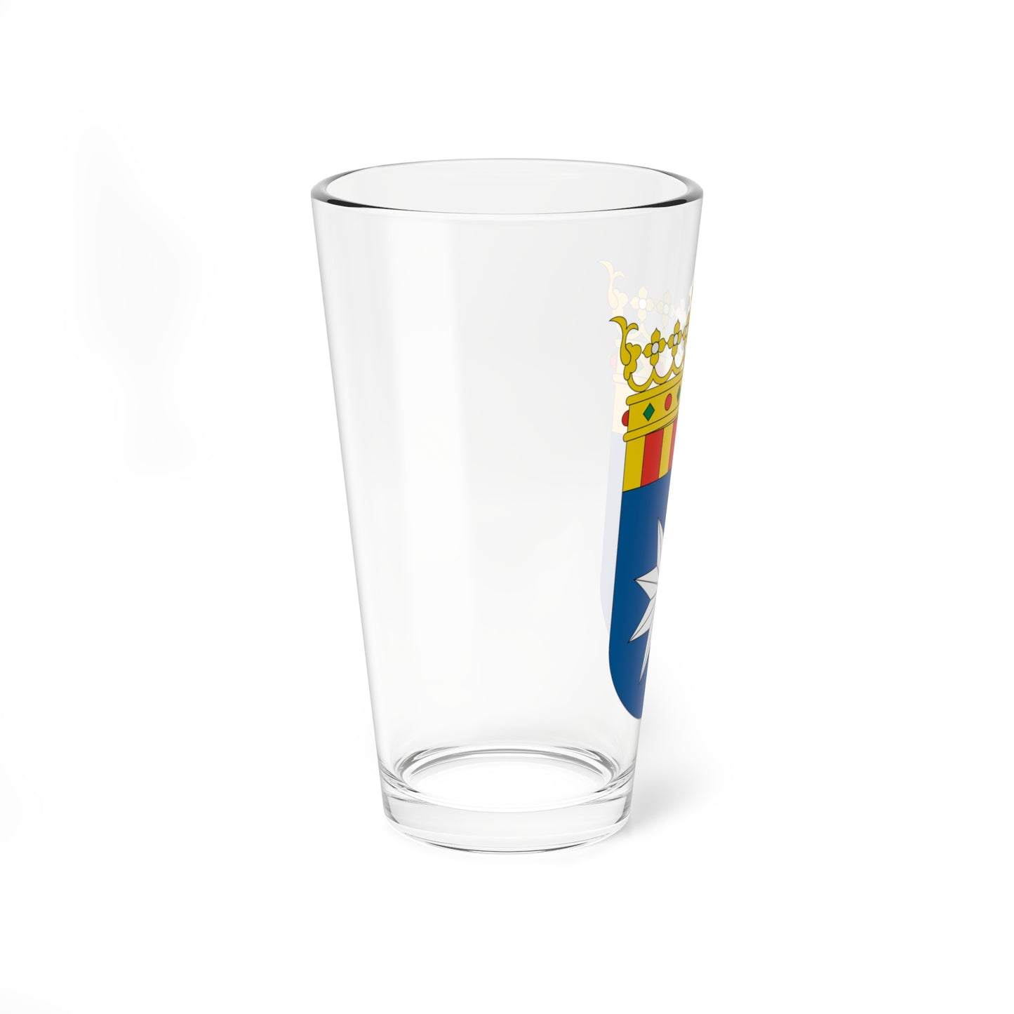 Escudo de la Ribera Baja del Ebro (Spain) (Coat of Arms) Pint Glass 16oz