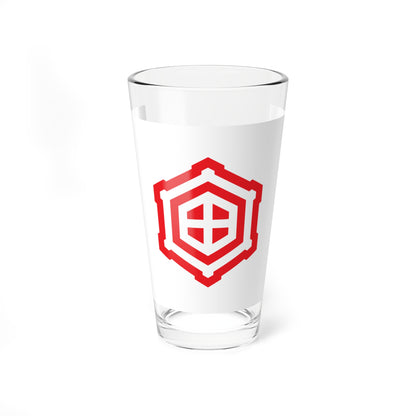 Flag of Kameda Hokkaido 1915-1973 (Japan) Pint Glass 16oz