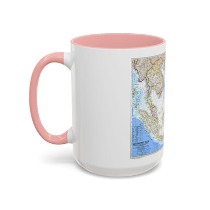 Asia - Southeast (1968) (Map) Accent Coffee Mug