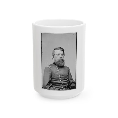 Portrait Of Maj. Gen. Jefferson Davis, Officer Of The Federal Army (U.S. Civil War) White Coffee Mug