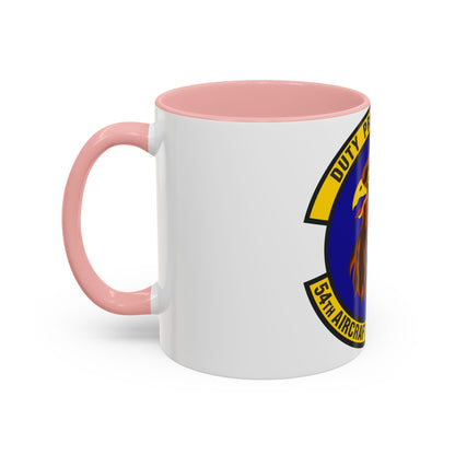 54 Aircraft Maintenance Squadron AETC (U.S. Air Force) Accent Coffee Mug