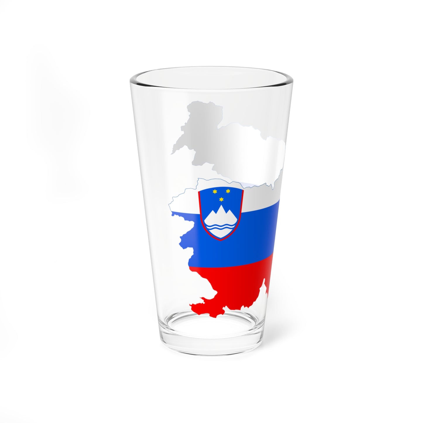 Flag-map of Slovenia2 (Slovenia) Pint Glass 16oz