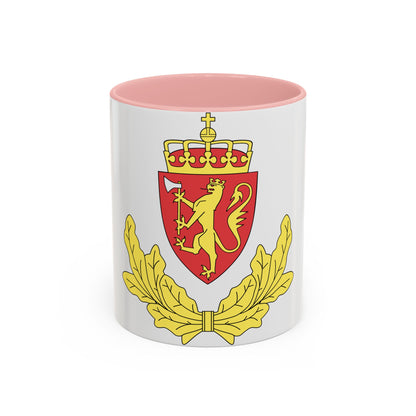 Coat of arms of the Norwegian Border Police - Accent Coffee Mug