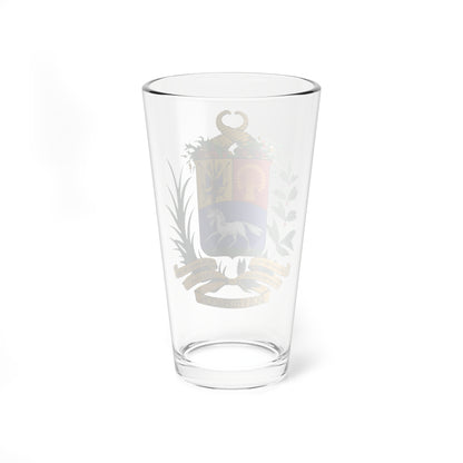 Escudo de Venezuela 1864-1871 (United States) (Coat of Arms) Pint Glass 16oz