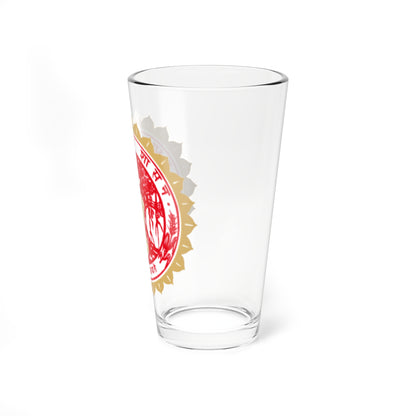 Emblem of Madhya Pradesh (India) (Coat of Arms) Pint Glass 16oz