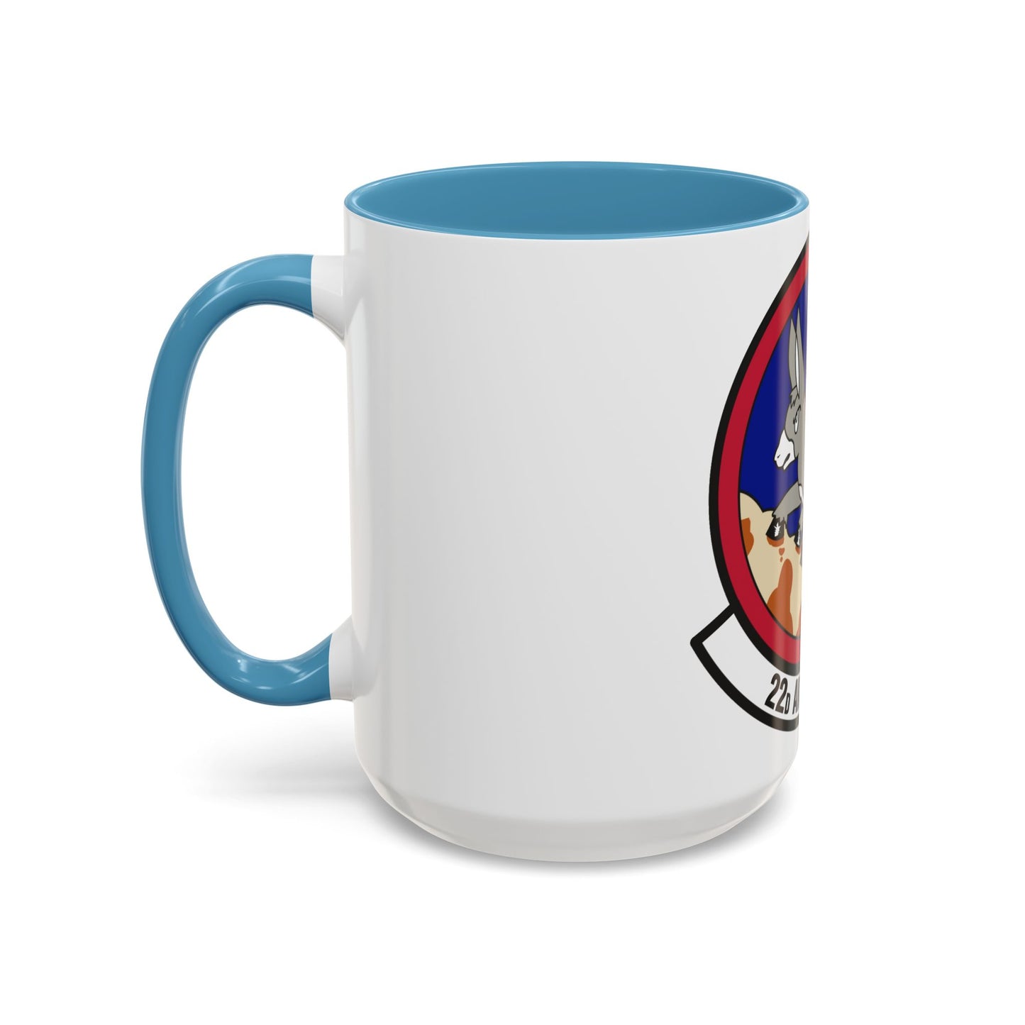 22d Airlift Squadron (U.S. Air Force) Accent Coffee Mug