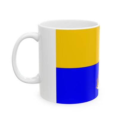 Flag of Kalkara 1993 to 2009 Malta - White Coffee Mug-Go Mug Yourself