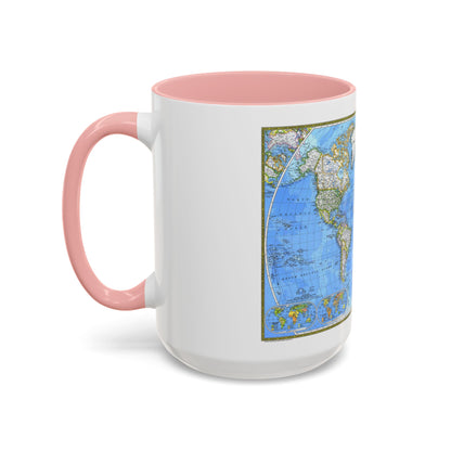 World Map (1981) (Map) Accent Coffee Mug