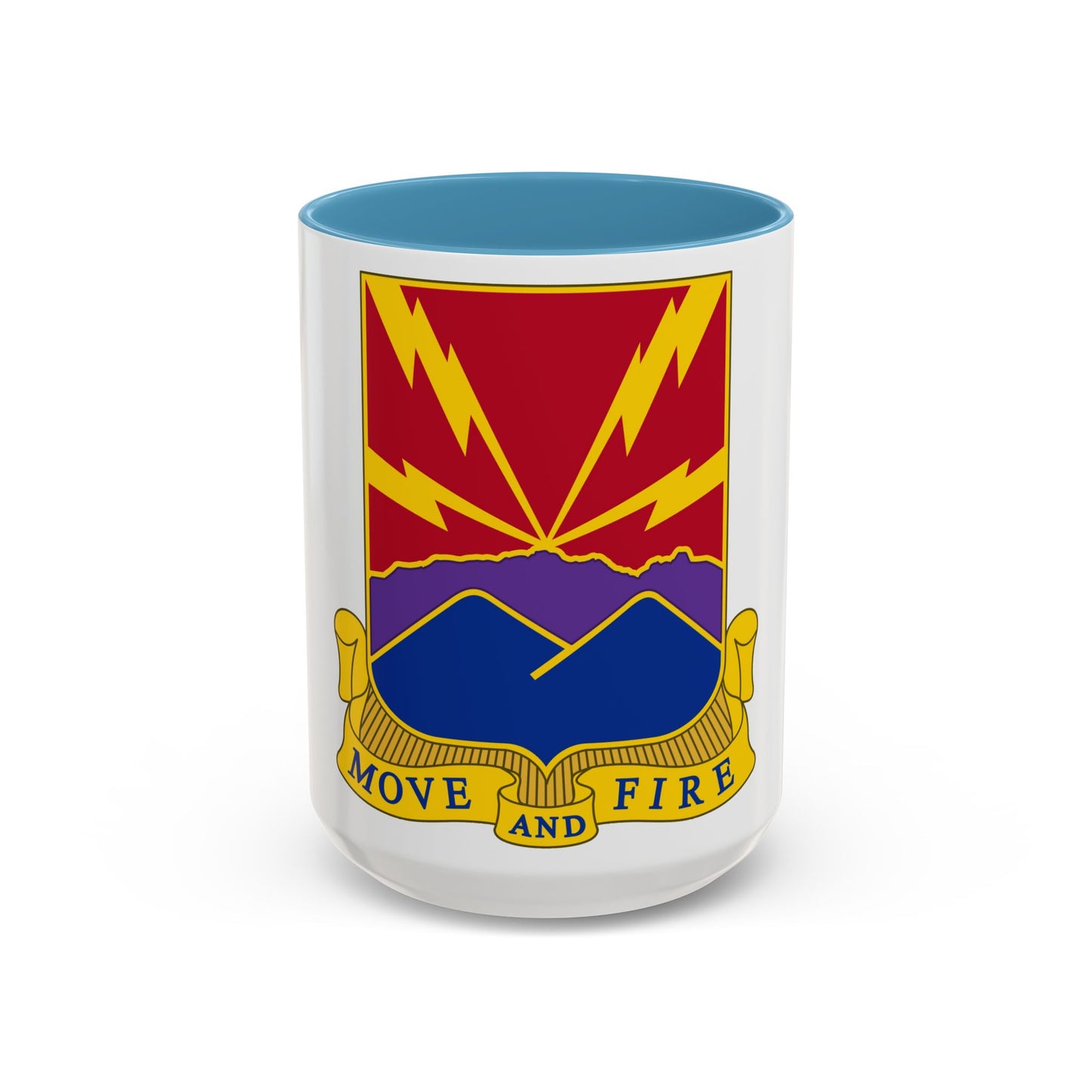 593rd Field Artillery Battalion (U.S. Army) Accent Coffee Mug