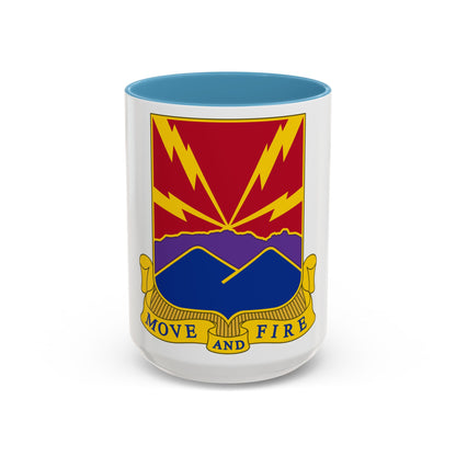 593rd Field Artillery Battalion (U.S. Army) Accent Coffee Mug