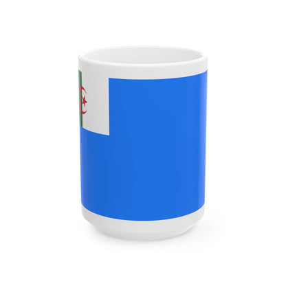Naval Jack of Algeria - White Coffee Mug