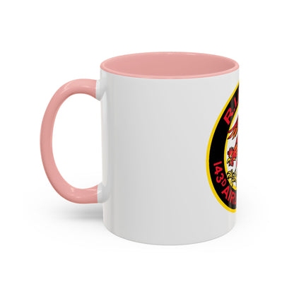 R.I.A.N.G. 143rd Airlift Sq (U.S. Air Force) Accent Coffee Mug