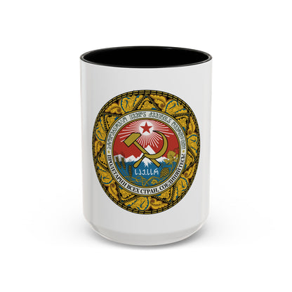 Emblem of the Georgian SSR-2 - Accent Coffee Mug