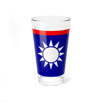 ROCN Admirals Flag (China) Pint Glass 16oz