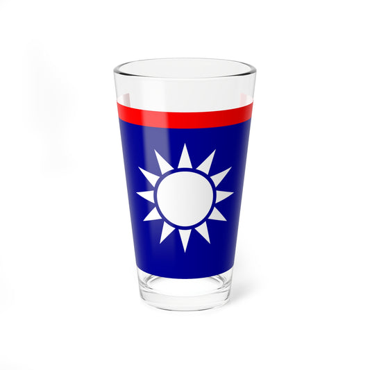 ROCN Admirals Flag (China) Pint Glass 16oz