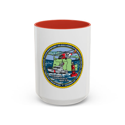 USCGS Columbia River (U.S. Coast Guard) Accent Coffee Mug