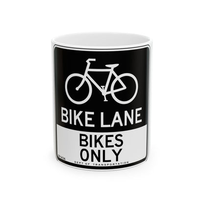 NYCDOT SR-1436 (New York) (Road Sign) White Coffee Mug