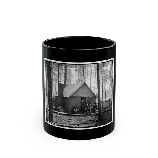 Brandy Station, Virginia. Officer's Winter Quarters Headquarters Army Of The Potomac (U.S. Civil War) Black Coffee Mug