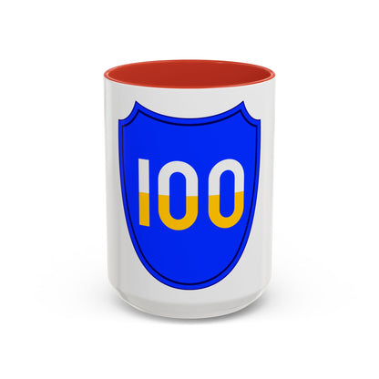 100th Infantry Division SSI (U.S. Army) Accent Coffee Mug