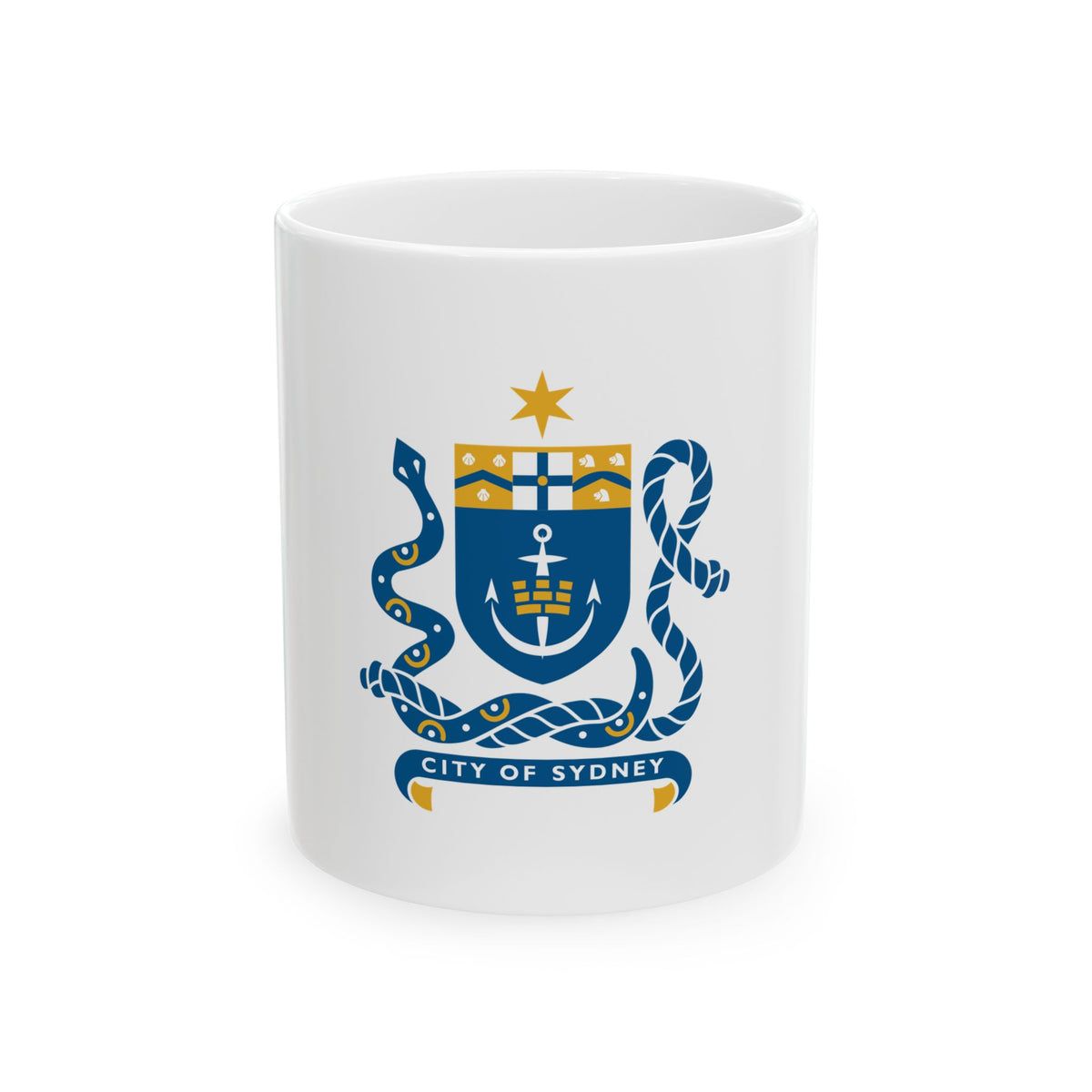 Coat of Arms Sydney Australia - White Coffee Mug