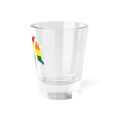LGBT flag map of Brunei (Brunei) Shot Glass 1.5oz