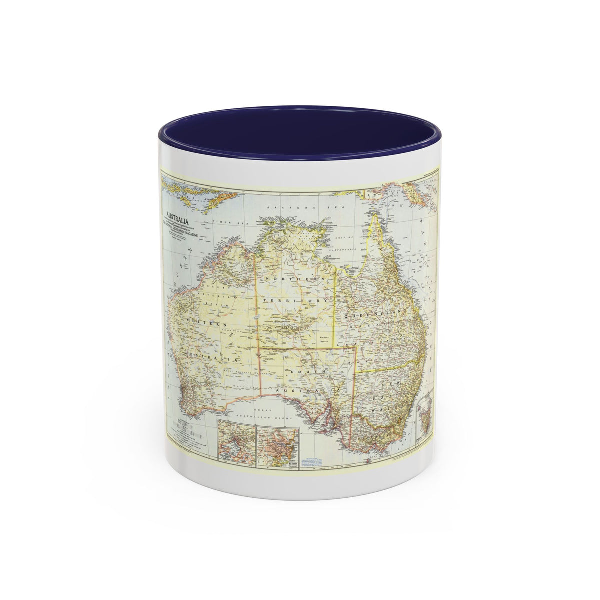 Australia (1948) (Map) Accent Coffee Mug