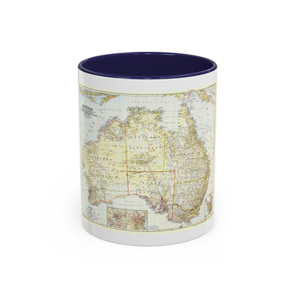 Australia (1948) (Map) Accent Coffee Mug