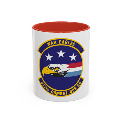612th Combat Operations Squadron (U.S. Air Force) Accent Coffee Mug