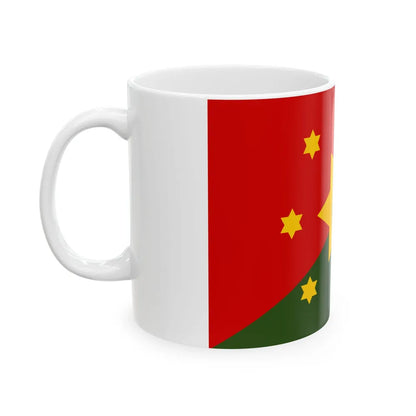 Flag of Eastern Highlands Papa New Guinea - White Coffee Mug-Go Mug Yourself