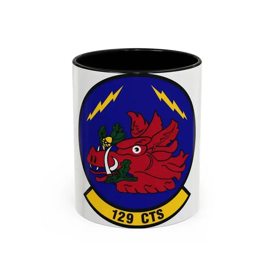129th Combat Training Squadron (U.S. Air Force) Accent Coffee Mug 11oz Black - Go Mug Yourself