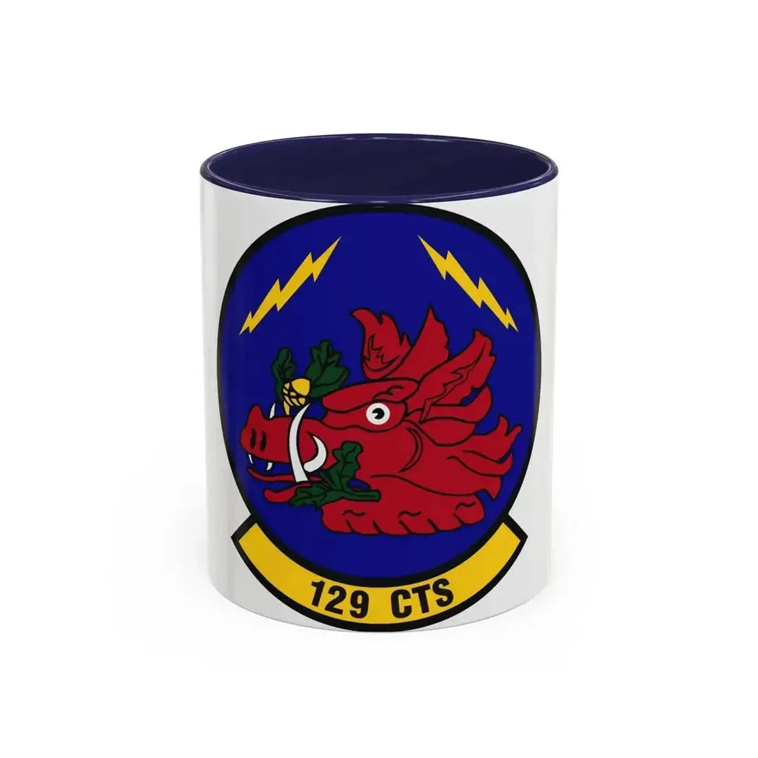 129th Combat Training Squadron (U.S. Air Force) Accent Coffee Mug 11oz Navy - Go Mug Yourself