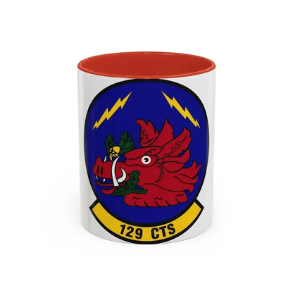 129th Combat Training Squadron (U.S. Air Force) Accent Coffee Mug 11oz Red - Go Mug Yourself