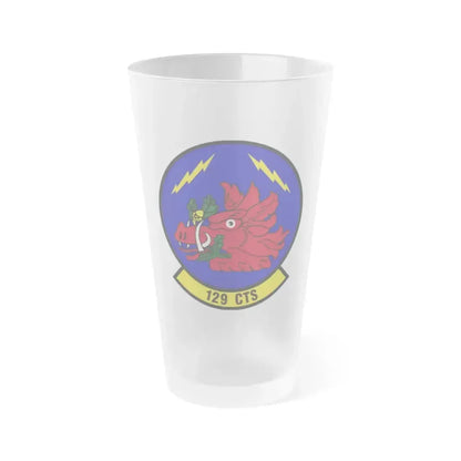 129th Combat Training Squadron (U.S. Air Force) Frosted Pint Glass 16oz 16oz Frosted - Go Mug Yourself