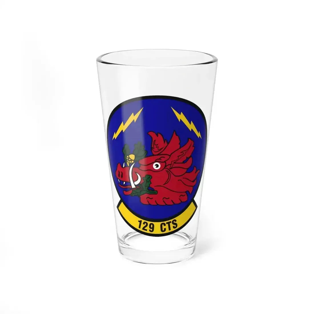 129th Combat Training Squadron (U.S. Air Force) Pint Glass 16oz 16oz - Go Mug Yourself