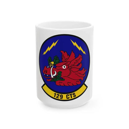 129th Combat Training Squadron (U.S. Air Force) White Coffee Mug 15oz - Go Mug Yourself