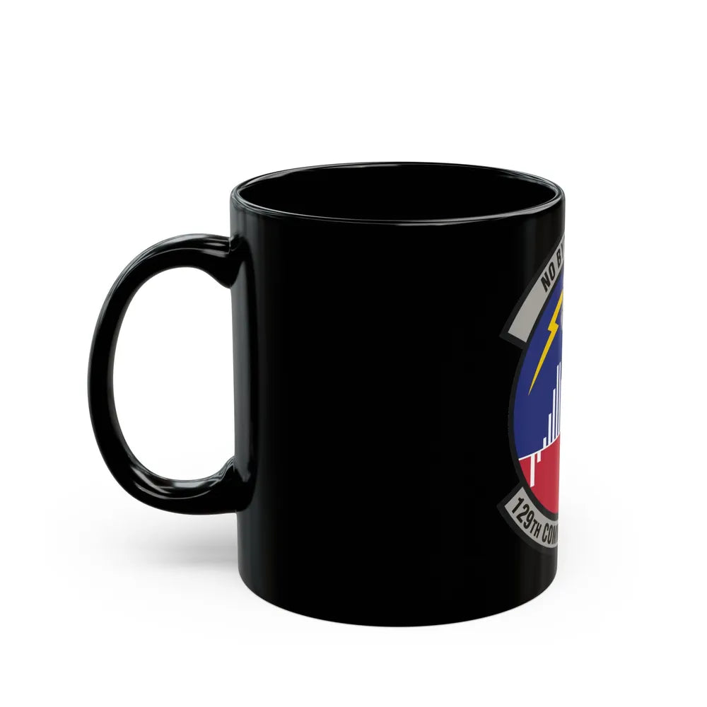 129th Communications Flight (U.S. Air Force) Black Coffee Mug-Go Mug Yourself