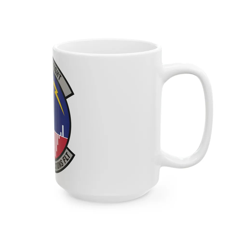 129th Communications Flight (U.S. Air Force) White Coffee Mug-Go Mug Yourself