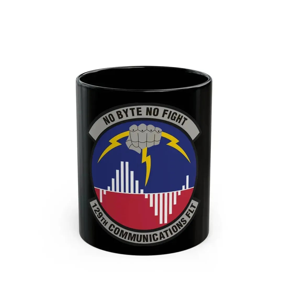 129th Communications Flight (U.S. Air Force) Black Coffee Mug - Go Mug Yourself