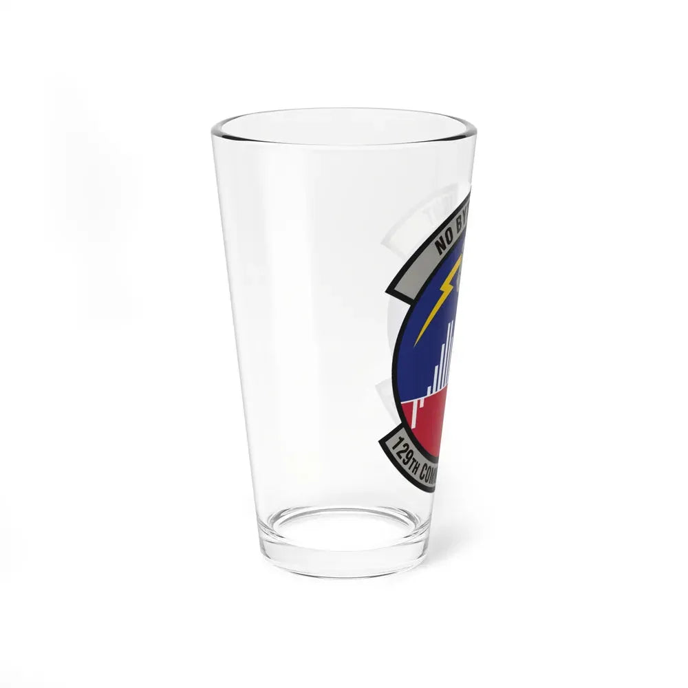 129th Communications Flight (U.S. Air Force) Pint Glass 16oz - Go Mug Yourself