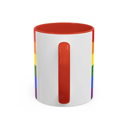 Gay Pride Pride Flag - Accent Coffee Mug-Go Mug Yourself