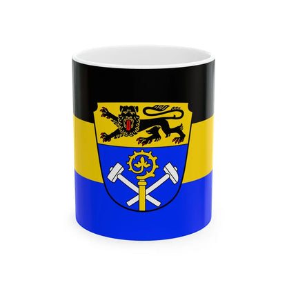 Flag of Weilheim Schongau Germany - White Coffee Mug-11oz-Go Mug Yourself