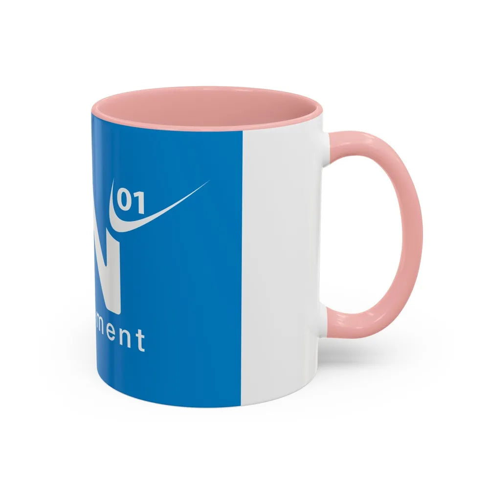 Flag of Ain France - Accent Coffee Mug-Go Mug Yourself