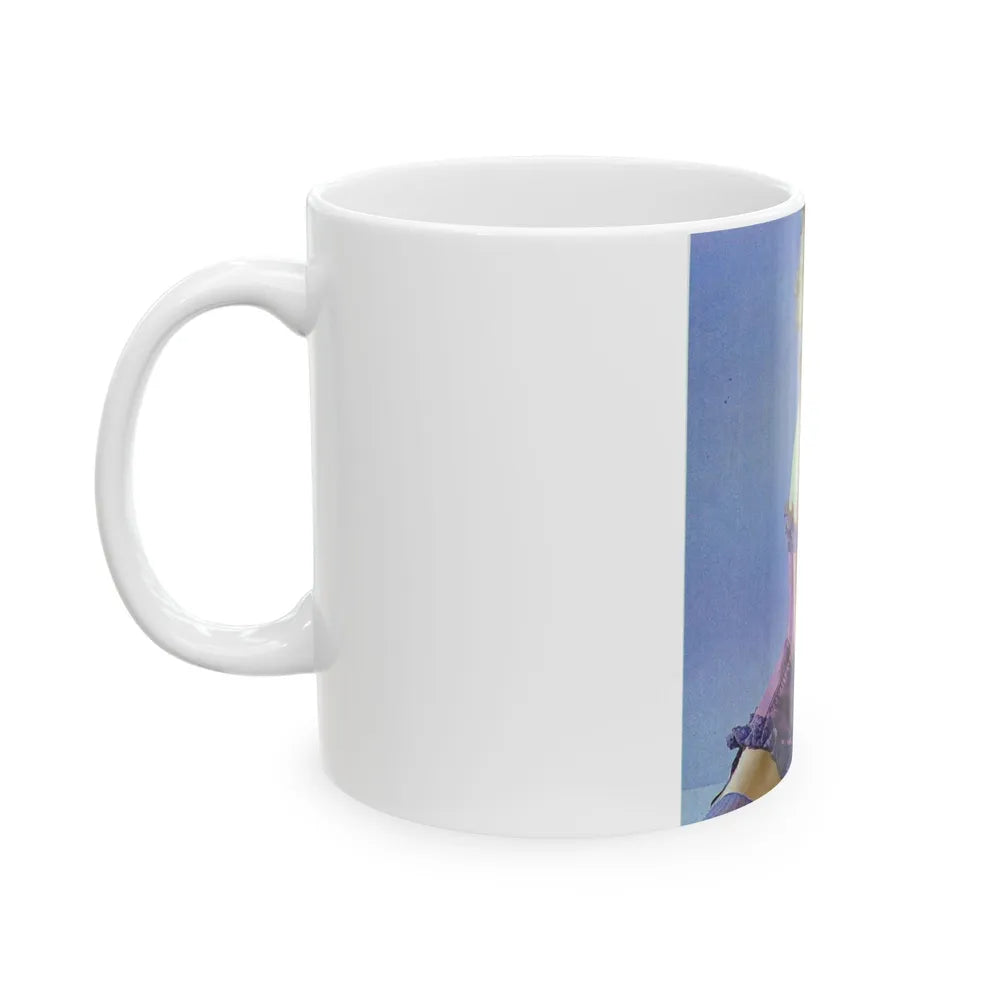 Linda Blair #139 - Partially Topless (Vintage Female Icon) White Coffee Mug-Go Mug Yourself